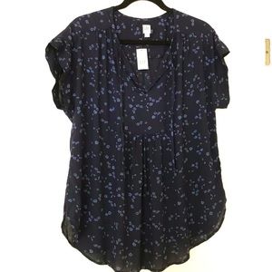 Gap Maternity Navy Blue Shirt Small